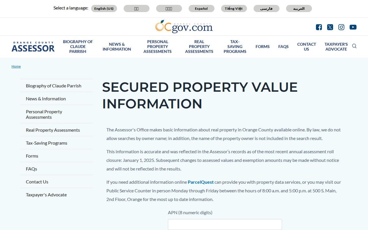 Westminster people search assessor owner-name restriction